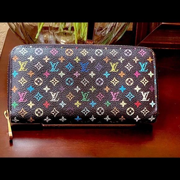 LOUIS VUITTON MULTICOLOR ZIPPY WALLET - Picture 1 of 9